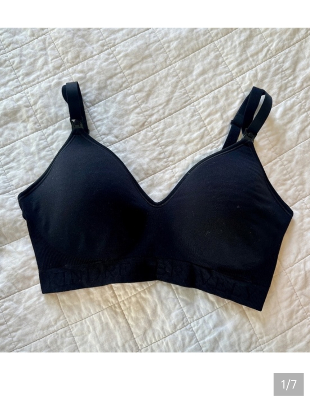 Kindred Bravely Signature Sublime Contour Maternity & Nursing Bra Black Medium